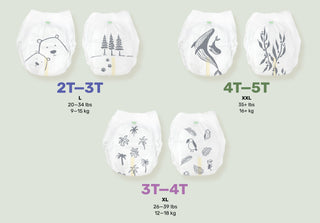 Clear+Dry® Natural Disposable Diaper Pants - Sunsetting