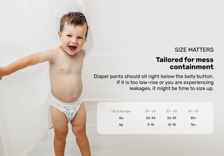 Clear+Dry® Natural Disposable Diaper Pants - Sunsetting
