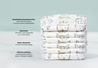 A Complete Material Breakdown of Parasol Clear+Dry™ Natural Disposable Diapers