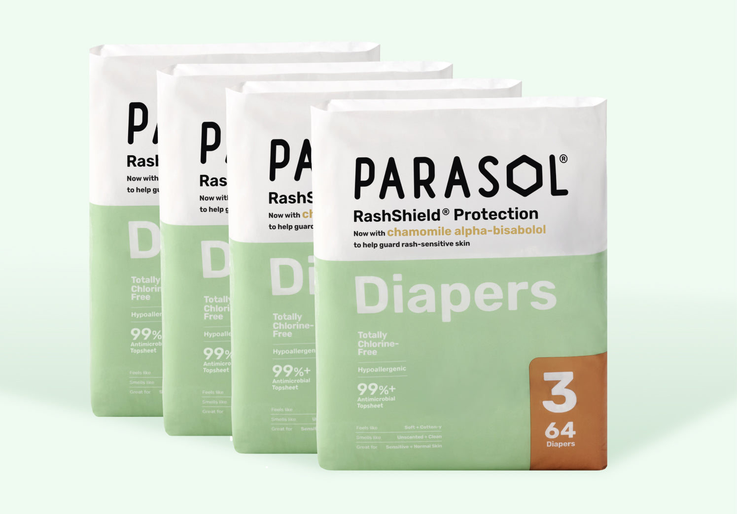Duke Rentals Diapers Pure White RashShield® Diapers – Parasol Co