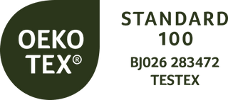 OEKO-TEX logo with certification number on a white background
