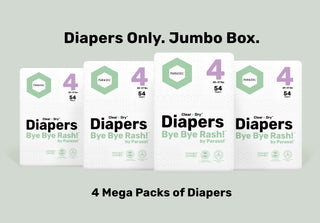 Clear+Dry™ Natural Disposable Diapers Jumbo Box