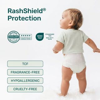 Pure White RashShield® Diapers - Parasol Co
