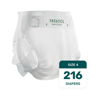 Pure White RashShield® Diapers - Parasol Co
