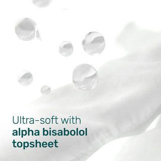 Ultra soft with alpha bisabolol topsheet
